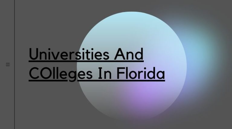 Universities And COlleges In Florida